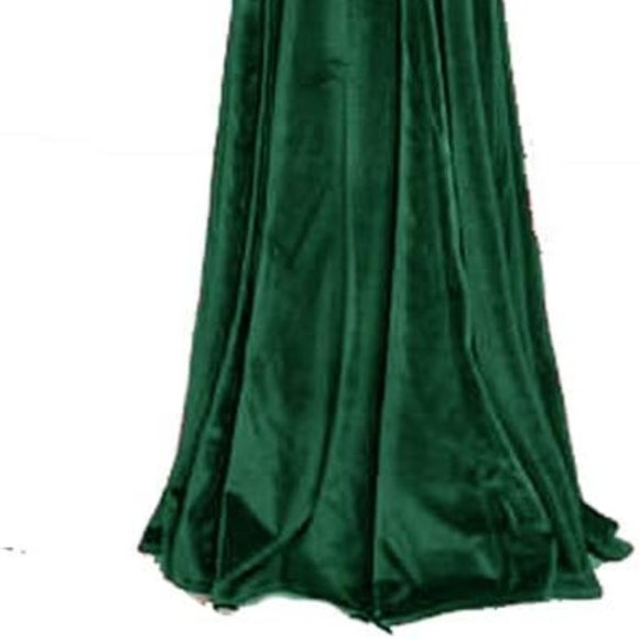 Women Off The Shoulder Velvet Mermaid Evening Gown Long Prom Party Dresses - Picture 2 of 2